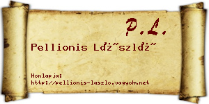 Pellionis László névjegykártya